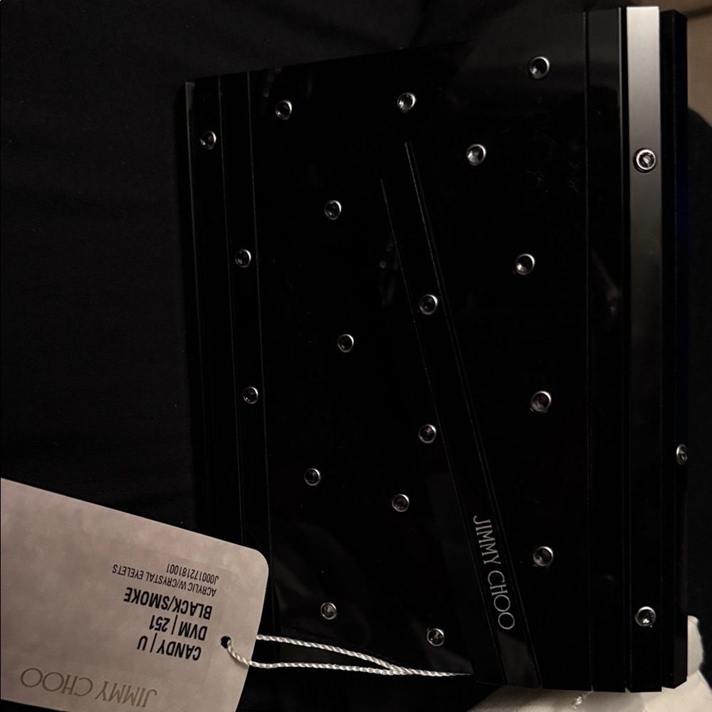 Jimmy Choo Black Studded Evening Bag